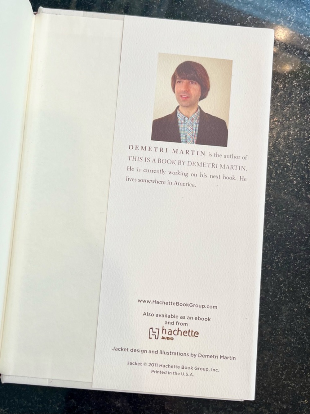Demetri Martin 'This Is a Book' — hardcover humorous comedy book - Picture 3 of 9